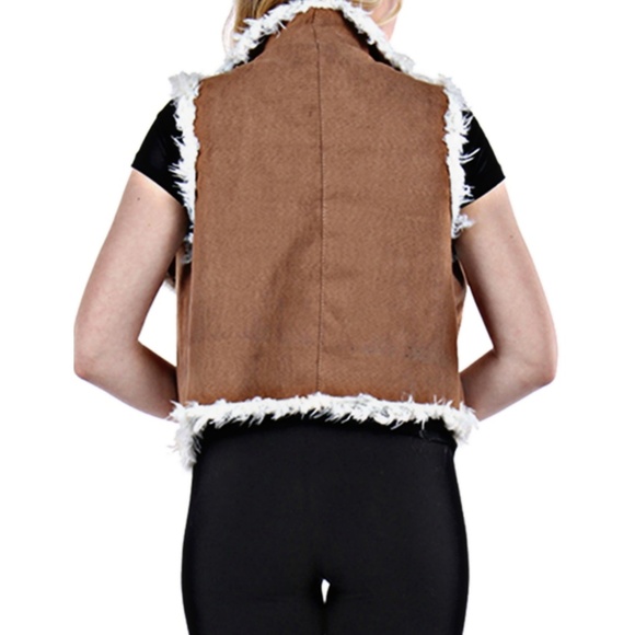 Stylish Faux Suede Vest - Picture 3 of 3